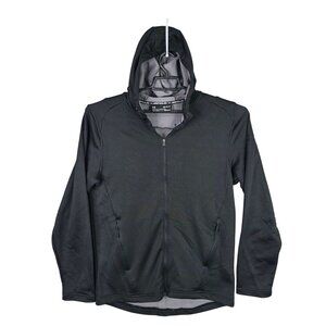 Mens Under Armour Cold Gear Fitted Hoodie Jacket Full Zip Long Sleeve Size M
